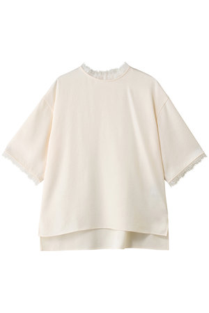 THIRD MAGAZINE(サードマガジン)｜レースTシャツブラウス/アイボリー
