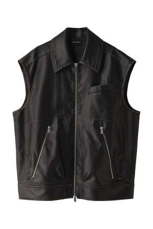 MAISON SPECIAL(メゾンスペシャル)｜Washed Vegan Leather Vest ...