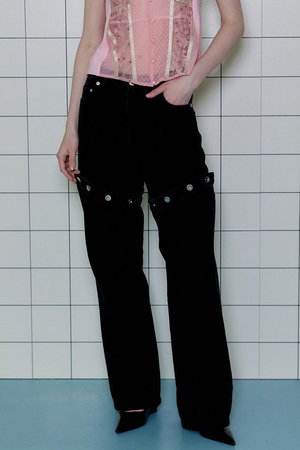 MAISON SPECIAL(メゾンスペシャル)｜Button Slit Denim/ボタンスリット 