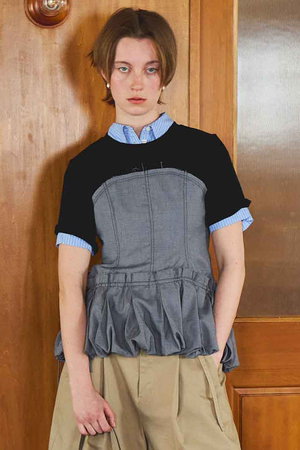 MAISON SPECIAL(メゾンスペシャル)｜Docking Balloon Hem T-shirt