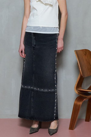 MAISON SPECIAL(メゾンスペシャル)｜Studs Denim Skirt/スタッズデニム