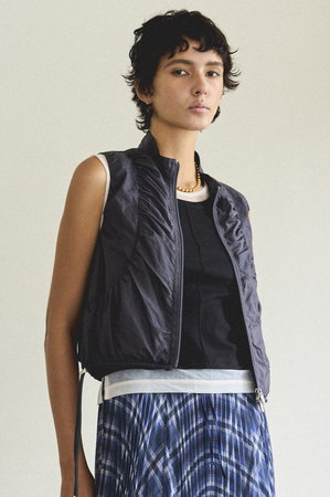 MAISON SPECIAL(メゾンスペシャル)｜Airy Sheer Gathered Vest
