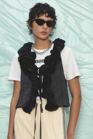 MAISON SPECIAL メゾンスペシャル ワッシャーフリルトップス MAISON SPECIAL(メゾンスペシャル)｜Washer Ruffle Tops/ワッシャー