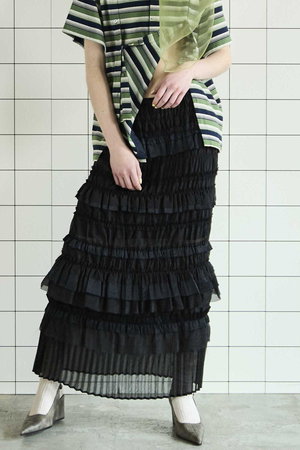 MAISON SPECIAL(メゾンスペシャル)｜Tiered Frill Long Tight Skirt