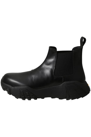 MAISON SPECIAL 黒 厚底 サイドゴアブーツ SPECIAL SHOES FACTORY COLLABORATION】Tank-Sole Side Gore