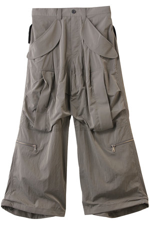 パラシュートワイドパンツ　メゾンスペシャル　グレー パラシュートワイドパンツ メゾンスペシャル グレー Parachute Wide Pants