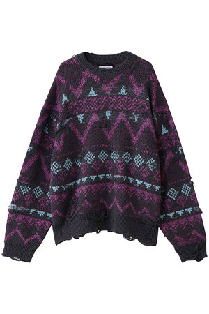 ＊美品＊ジャンポールゴルチェ ♡ダメージ　ニット MAISON SPECIAL(メゾンスペシャル)｜【UNISEX】ノルディックダメージ