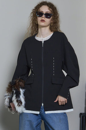 Maison Special スラッシュジップジャケット MAISON SPECIAL（メゾンスペシャル）の「スラッシュジップジャケット