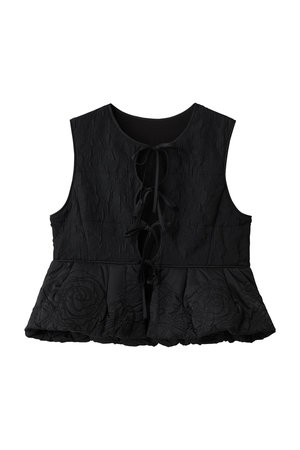 MAISON SPECIAL(メゾンスペシャル)｜Embroidery Peplum Vest/エン