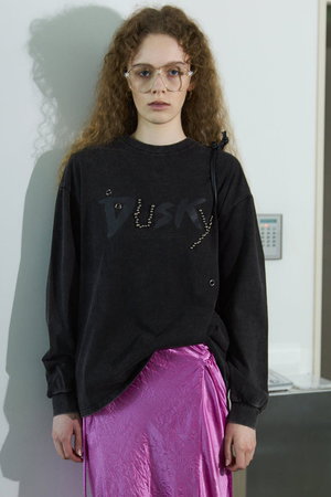 MAISON SPECIAL(メゾンスペシャル)｜DUSKY T-shirt/DUSKY Tシャツ/BLK