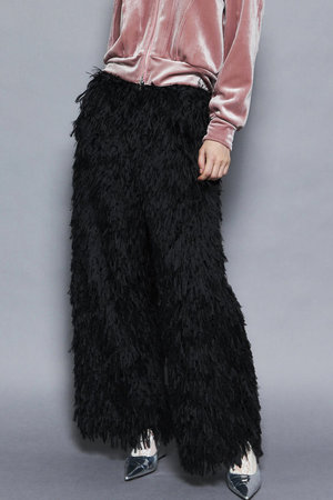 MAISON SPECIAL(メゾンスペシャル)｜Feather Pants/フェザーパンツ/BLK