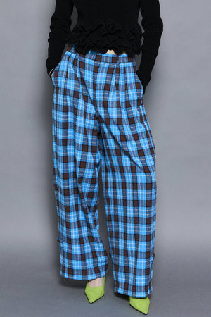 MAISON SPECIAL ループチェック2タックパンツ MAISON SPECIAL(メゾンスペシャル)｜Loop Yarn Plaid Two-tuck Pants