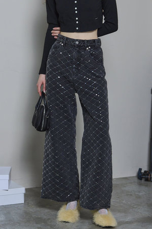 MAISON SPECIAL(メゾンスペシャル)｜Diamond Beads Embroidery Denim
