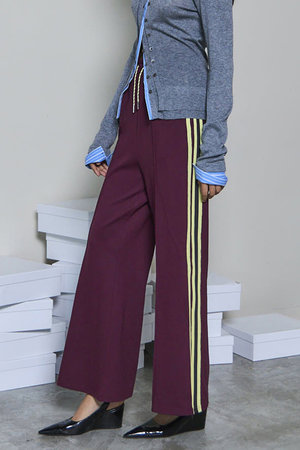 MAISON SPECIAL(メゾンスペシャル)｜Zipper Side Line Easy Pants