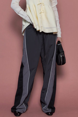 MAISON SPECIAL(メゾンスペシャル)｜Nylon Docking Jersey Pants