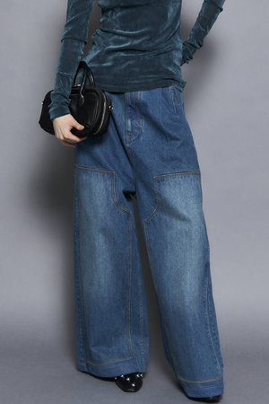 MAISON SPECIAL(メゾンスペシャル)｜High Waist Denim Work Pants/ハイ