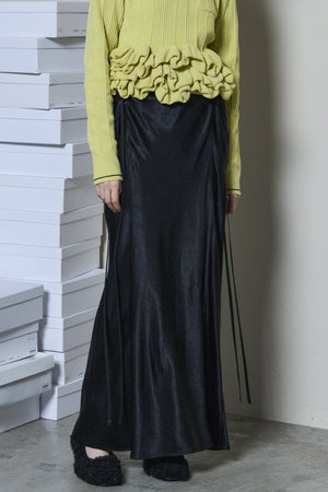 MAISON SPECIAL(メゾンスペシャル)｜Ribbon Satin Mermaid Skirt
