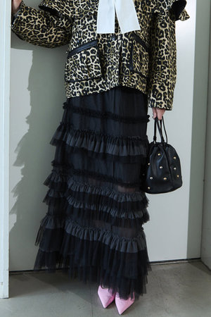 MAISON SPECIAL(メゾンスペシャル)｜Volume Tulle Ruffle Skirt