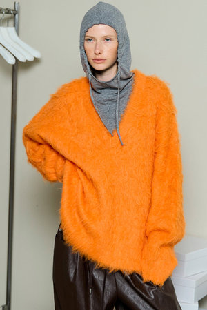 新品・タグ付き【MAISON SPECIAL】マルチウェイツイスト　オレンジ Multiway Twist T-shirt