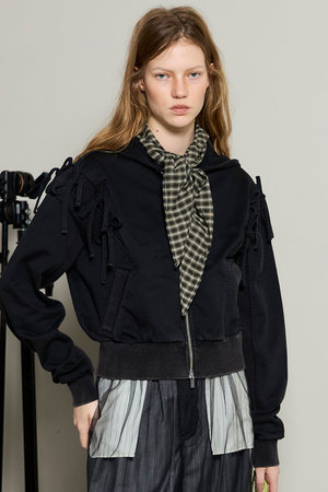 MAISON SPECIAL(メゾンスペシャル)｜Shoulder Ribbon Hoodie