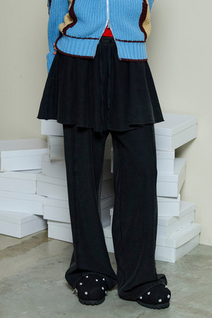 MAISON SPECIAL フレアスカートレイヤースウェットパンツ Flared Skirt Layered Sweatpants