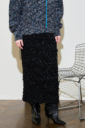 MAISON SPECIAL(メゾンスペシャル)｜Metallic Shirring Skirt