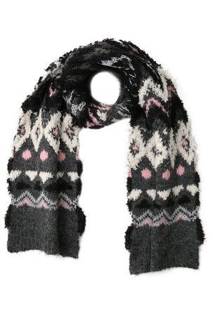 MAISON SPECIAL(メゾンスペシャル)｜Mokemoke Argyle Muffler/モケモケ