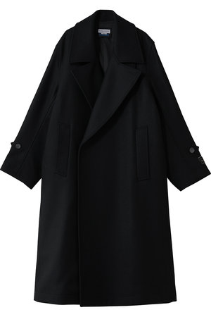 Maison Special コート　ウール　ブラック MAISON SPECIAL（メゾンスペシャル） ステンカラーコート コート