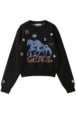 tomari⭐︎⚠️MAISON SPECIAL Horse Knit MAISON SPECIAL(メゾンスペシャル)｜Horse Knit/ホースニット/BLK