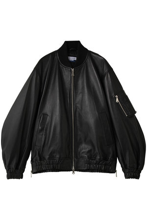 MAISON SPECIAL(メゾンスペシャル)｜【UNISEX】SHEEPレザーMA-1/BLK