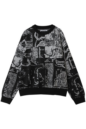 MAISON SPECIAL(メゾンスペシャル)｜【UNISEX】総柄JQDニット スカーフ