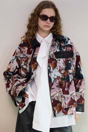 MAISON SPECIAL(メゾンスペシャル)｜Horse Jacquard Utility Jacket