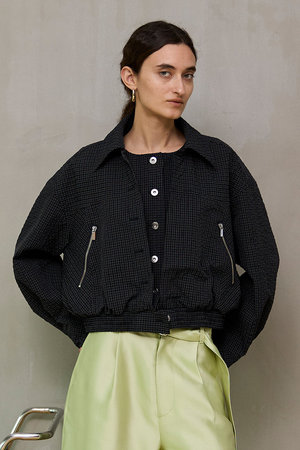 MAISON SPECIAL(メゾンスペシャル)｜Layered Check Blouson/レイヤード