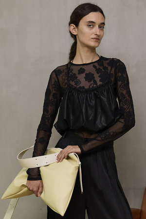 MAISON SPECIAL(メゾンスペシャル)｜Gathered Balloon Vegan Leather