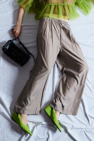 MAISON SPECIAL(メゾンスペシャル)｜Lines Stone Pajama Pants/ライン