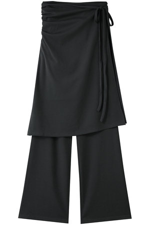 MAISON SPECIAL(メゾンスペシャル)｜Side Gathered Wrap Skirt Pants