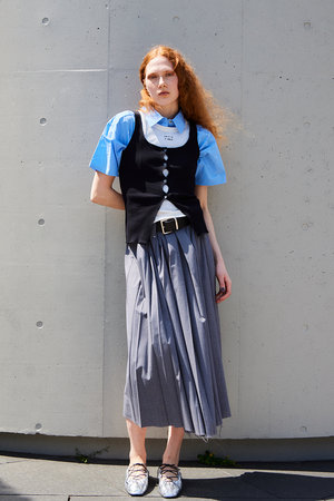 MAISON SPECIAL(メゾンスペシャル)|Belted Pleated Skirt/ベルテッド MAISON SPECIAL(メゾンスペシャル)|Belted Pleated Skirt/ベルテッド