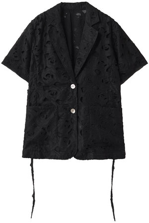 MAISON SPECIAL(メゾンスペシャル)｜Flower Sheer Half-Sleeve Jacket