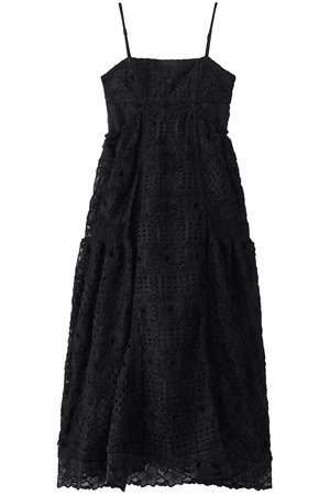 MAISON SPECIAL(メゾンスペシャル)｜Embroidered Tiered Cami Dress
