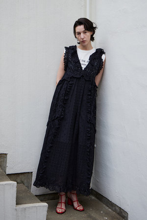 MAISON SPECIAL(メゾンスペシャル)｜【予約販売】Lace Patch Rompers