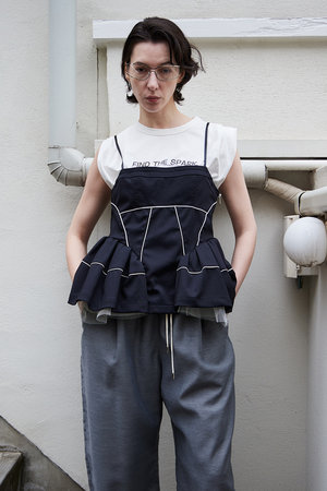maison special/ペプラムチュニック MAISON SPECIAL(メゾンスペシャル)｜Piping Peplum Tunic/パイピング