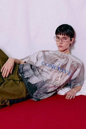 MAISON SPECIAL(メゾンスペシャル)｜Fabric Photo Over T-Shirt