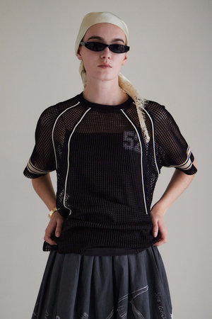 MAISON SPECIAL(メゾンスペシャル)｜Numbering Mesh T-Shirt