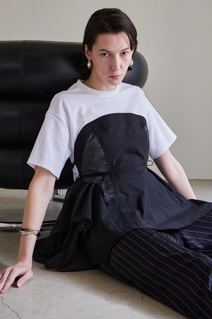MAISON SPECIAL(メゾンスペシャル)｜【予約販売】Mesh Docking T-Shirt
