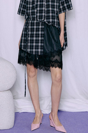 MAISON SPECIAL(メゾンスペシャル)|Shadow Stripe Lace Shorts MAISON SPECIAL(メゾンスペシャル)|Shadow Stripe Lace Shorts