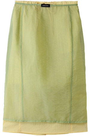 MAISON SPECIAL(メゾンスペシャル)｜Sheer Layered Color Skirt/シアー