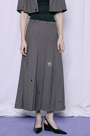 MAISON SPECIAL(メゾンスペシャル)｜Eyelet Pleated Skirt/アイレット