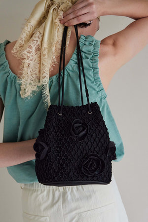 MAISON SPECIAL(メゾンスペシャル)｜Rose Motif Drawstring Bag/ローズ