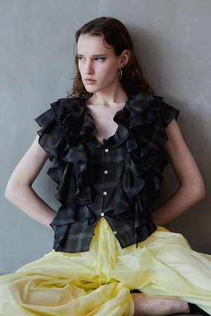 MAISON SPECIAL(メゾンスペシャル)｜【予約販売】Ruffle Check Shirts