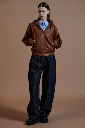 MAISON SPECIAL(メゾンスペシャル)｜【予約販売】Faux Leather Hoodie